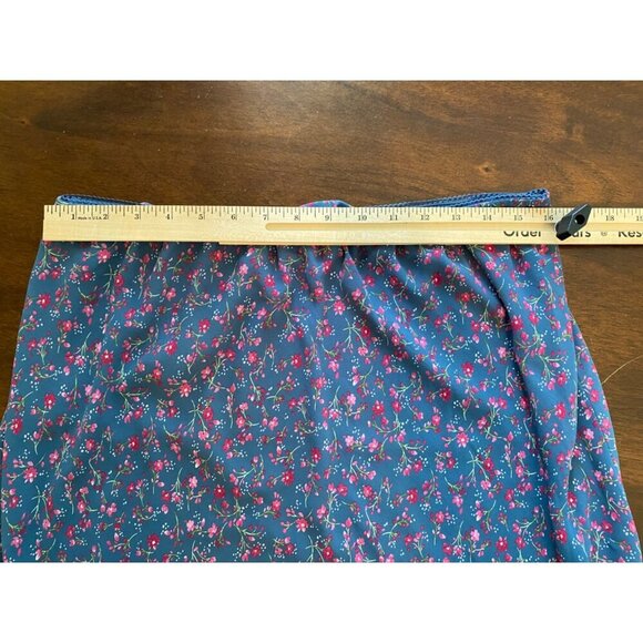 Wild Fable Floral Maxi Skirt XL 50% Polyester 50% Recycled Polyester Blue & Pink - Picture 6 of 10